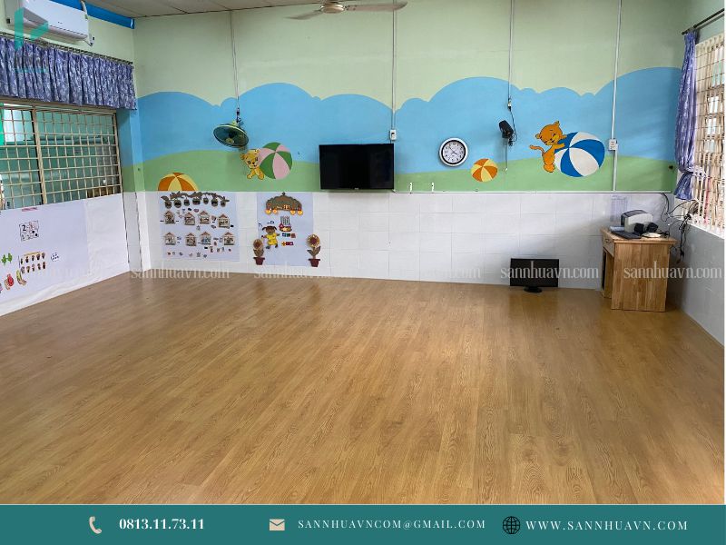 Sàn nhựa vân giả gỗ spc - Sàn nhựa hèm khóa Hàn Quốc 6mm 1 giá sàn nhựa vân giả gỗ spc, thi công sàn nhựa spc, sàn nhựa hèm khóa spc,