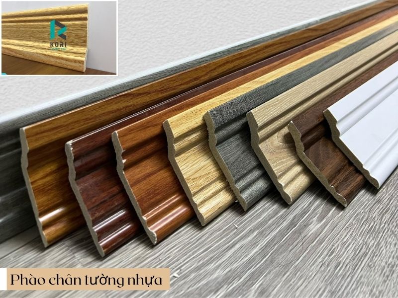 Phào nẹp trang trí - Mẫu phào nẹp sàn gỗ nhu 7 mẫu phào chân tường cao 7,5cm