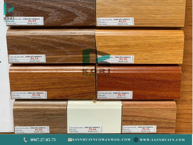 Phào nẹp trang trí - Mẫu phào nẹp sàn gỗ nhu 5 mẫu phào chân tường gỗ