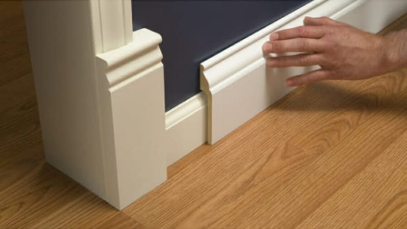 Phào chân tường nhựa giả gỗ pvc - 5 bước thi công phào chân tường 4 thi công phào chân tường, cách thi công phào chân tường nhựa,