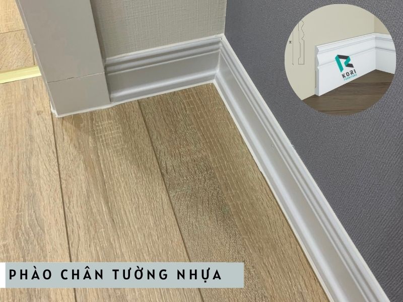 phào chân tường nhựa pu