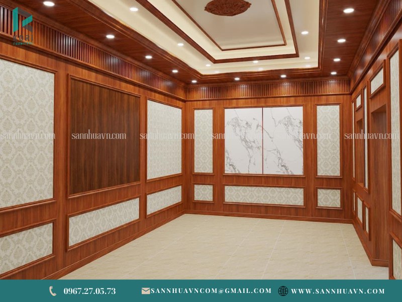 ốp tường phòng khách giá rẻ