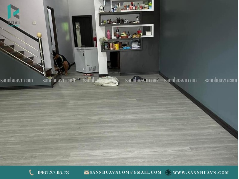 ưu nhược điểm sàn nhựa giả gỗ dán keo,