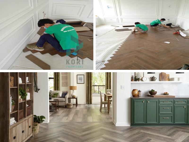 Sàn Gỗ Xương Cá Komas KM86 4 ưu điểm sàn gỗ xương cá, báo giá sàn gỗ xương cá komas,