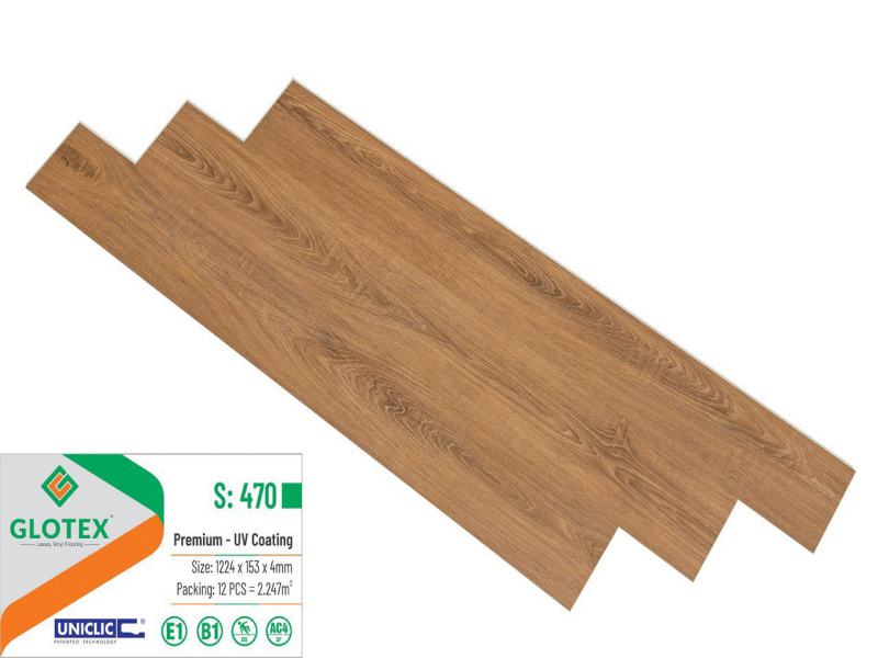 sàn nhựa glotex 4mm, báo giá sàn nhựa glotex, thi công sàn nhựa hèm khóa glotex,