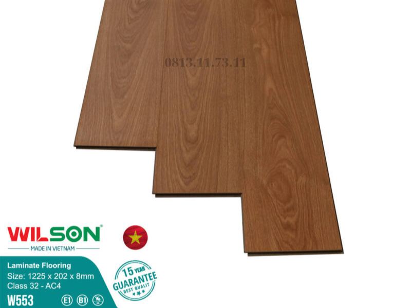 Sàn Gỗ Wilson 8mm W553 2 sàn gỗ wilson 8mm W553, giá sàn gỗ wilson w553, thi công sàn gỗ wilson,