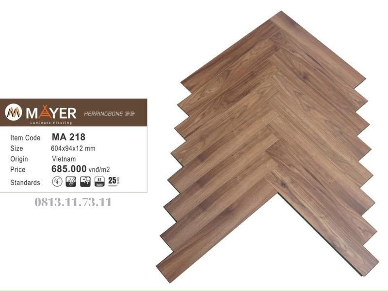 sàn gỗ xương cá mayer MA218 giá rẻ, sàn gỗ xương cá mayer giá rẻ, báo giá sàn gỗ xương cá mayer,