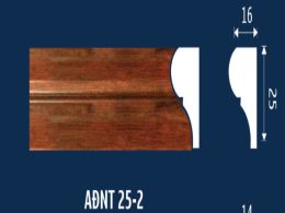 Phào chỉ tường 25mm AĐNT25-2