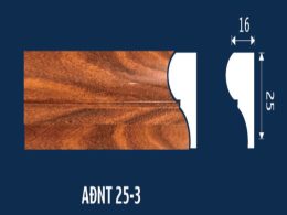 Phào chỉ tường 25mm AĐNT25-3