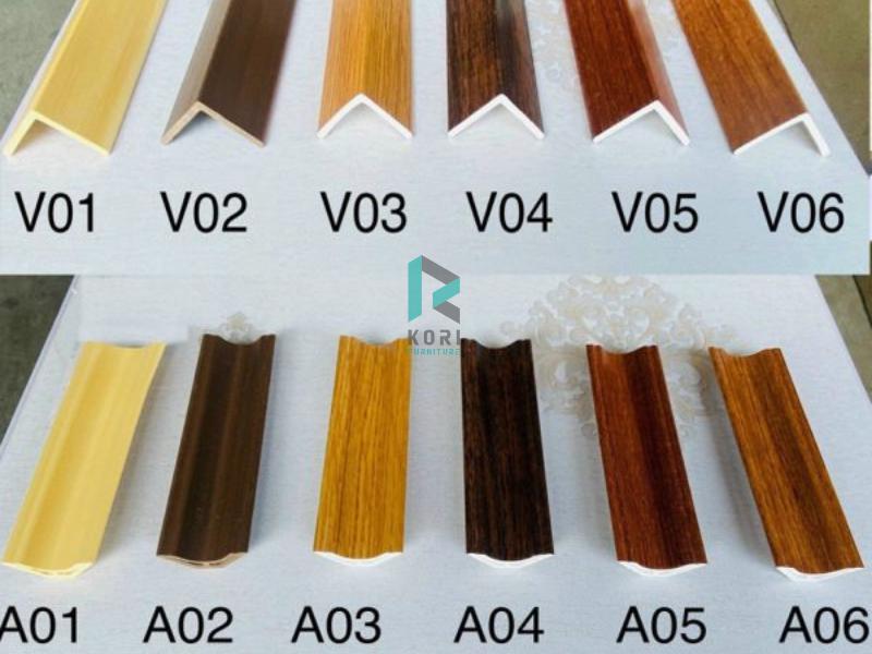 mẫu phào chỉ ốp tường, phào chỉ nhựa ốp tường, phào nhựa pvc,