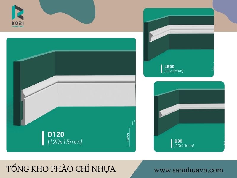 chỉ nhựa ốp tường giả gỗ