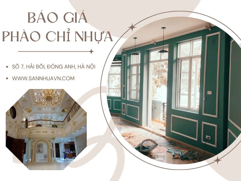 giá phào chỉ nhựa pvc