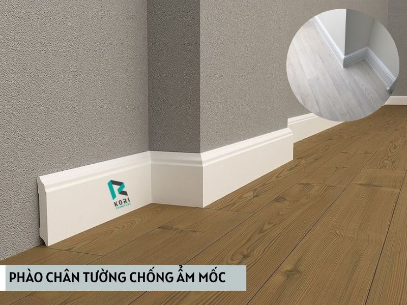 phào chân tường trắng trơn