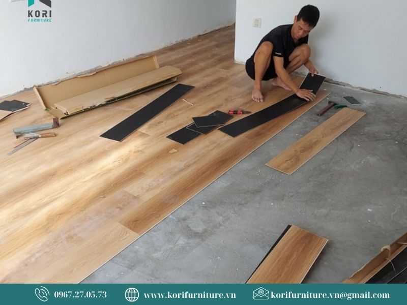 Sàn nhựa thanh lý giá rẻ chỉ từ 78k/m2 | Kho Hà Nội 3 dịch vụ thi công sàn nhựa