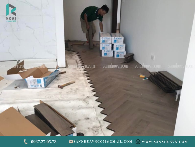 nhược điểm thi công sàn gỗ xương cá