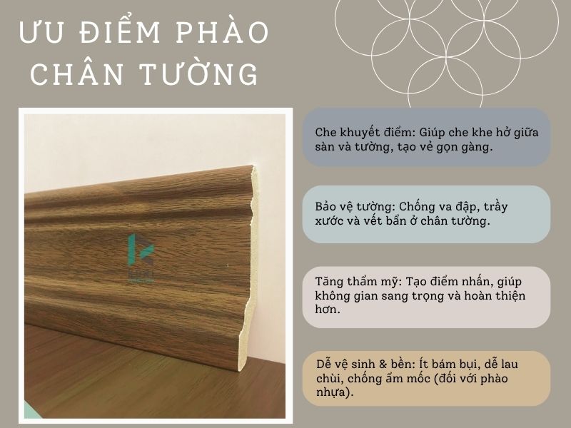 ưu điểm phào chân tường ps