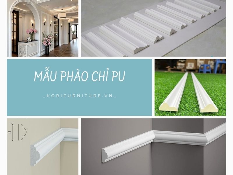 các kiểu phào chỉ pu