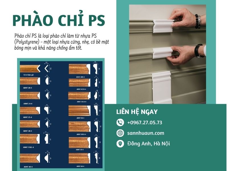 mẫu phào chỉ nhựa đẹp giá rẻ
