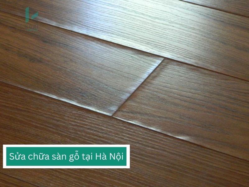 sửa chữa sàn gỗ bị ngấm nước phồng rộp