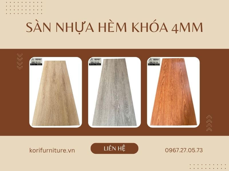 Sàn nhựa hèm khóa loại nào tốt - Top 5 thương hiệu nổi tiếng 5 sàn nhựa hèm khóa koriforest