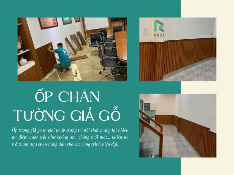ưu điểm ốp chân tường nhựa