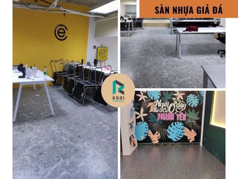 ưu điểm sàn nhựa giả đá