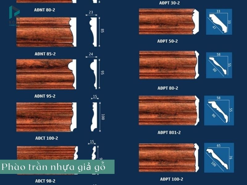 các mẫu phào nhựa vân gỗ đẹp nhất