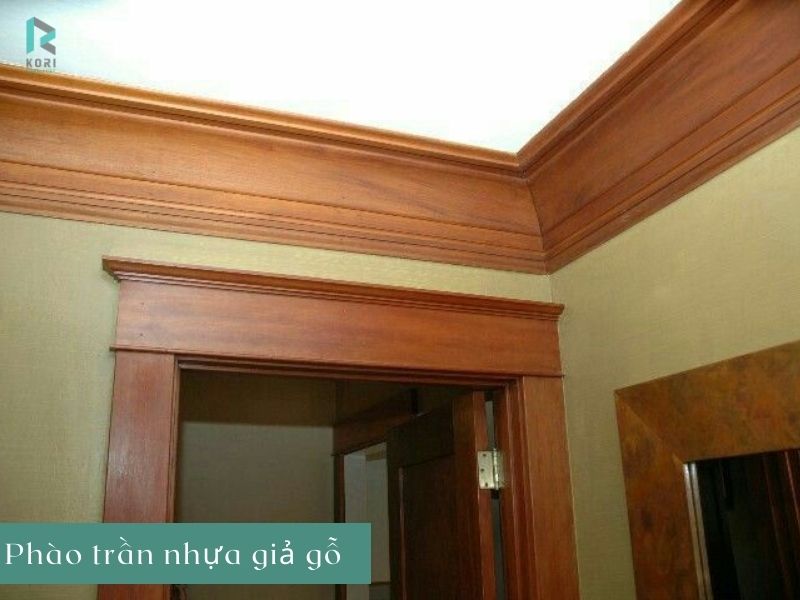 phào trần nhựa vân gỗ