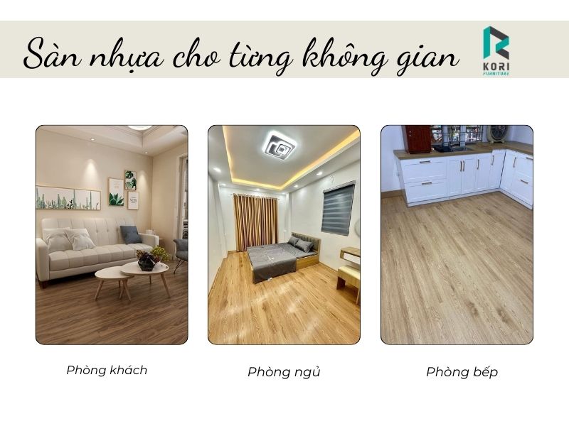 Mẫu sàn nhựa hèm khóa spc cao cấp | Xu hướng 2026 2 mẫu sàn nhựa hèm khóa spc cho phòng ngủ